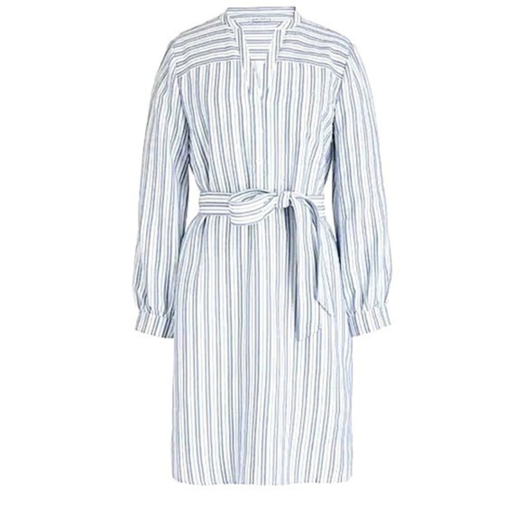 J Crew Mercantile Textured Stripe Shirt Dress Long Sleeve - Picture 1 of 8